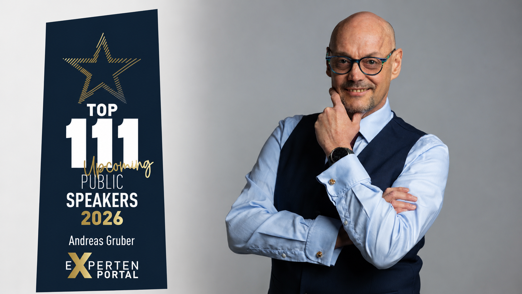 Andreas Gruber – Auszeichnung Top 111 Upcoming Public Speakers 2026 des Expertenportals
